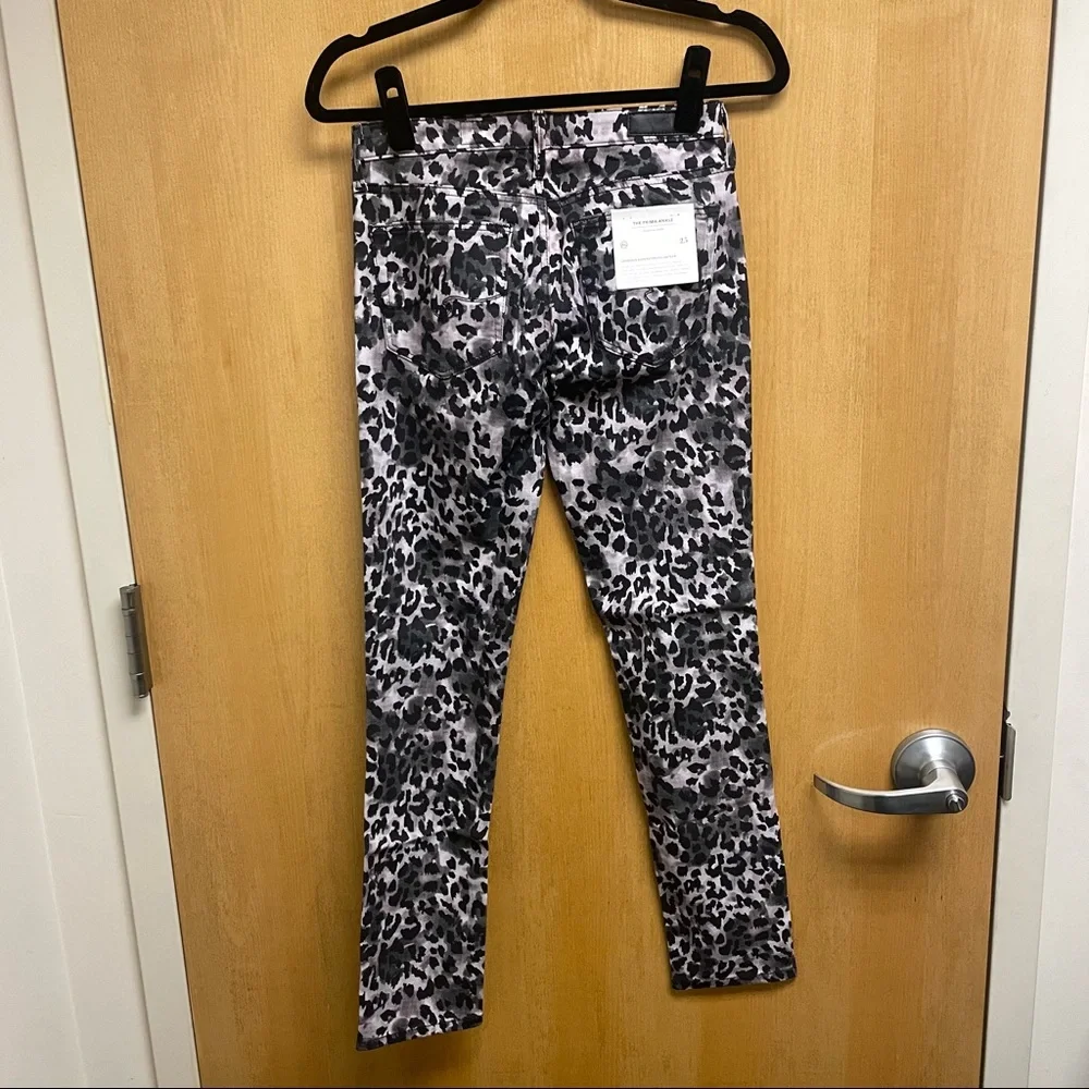 FINAL PRICE AG Prima Ankle Cigarette Jeans Leopard - Picture 2 of 6